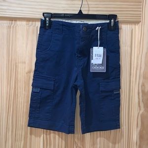 Cherokee Heritage NWT Navy blue cargo shorts size 10Y